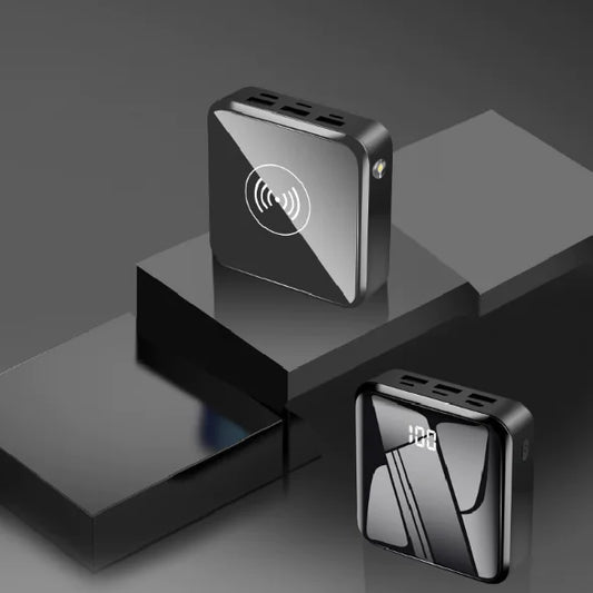 Goldmere Tech Wireless Charging Power Bank with Mirror Display